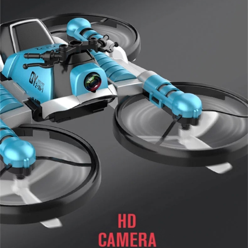 Drone Camera 4K - Drone RC 2-en-1 transformable Terre-Air avec