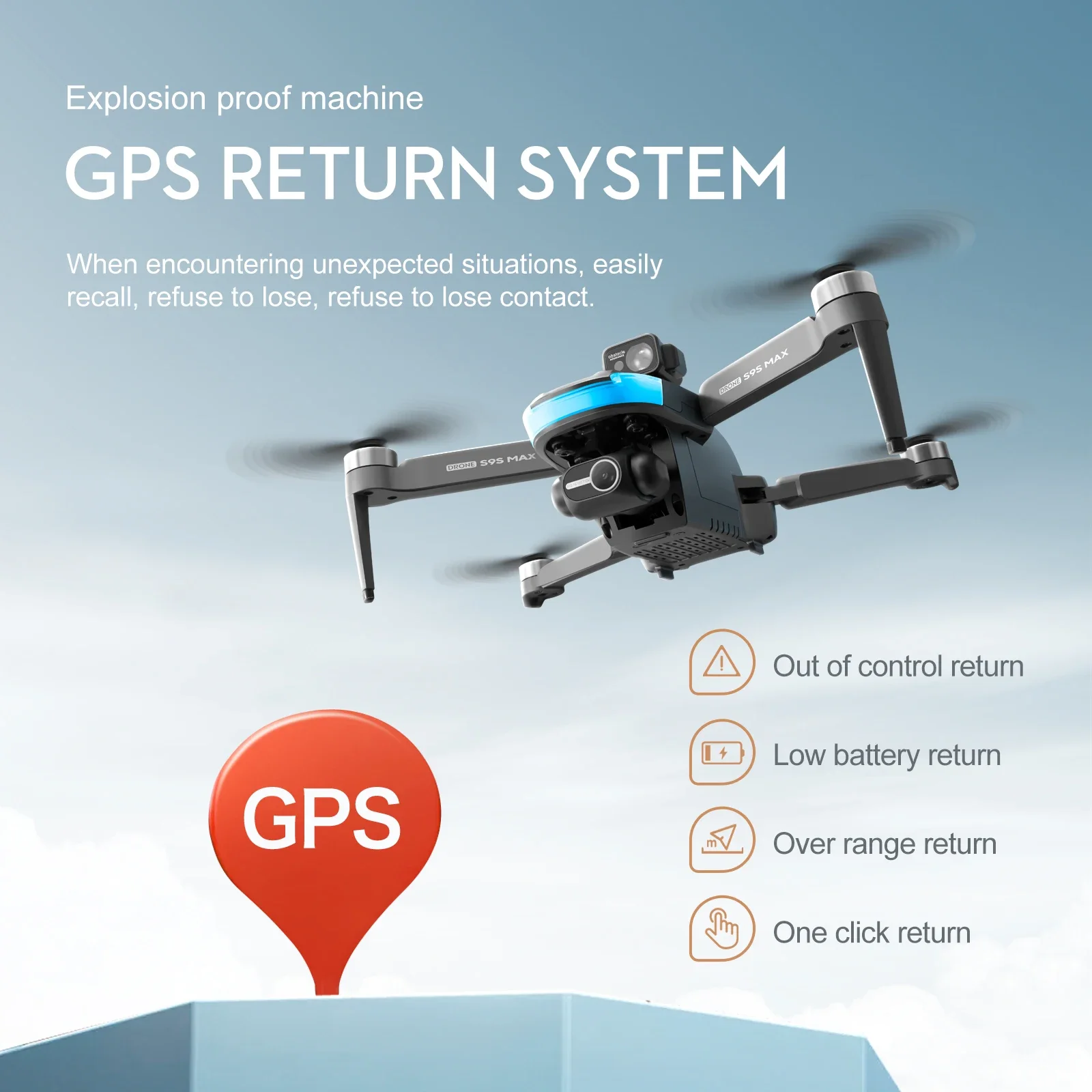 Nouveau S9S MAX MINI Drone 4K  - Drone Camera With Gimbal avis et prix