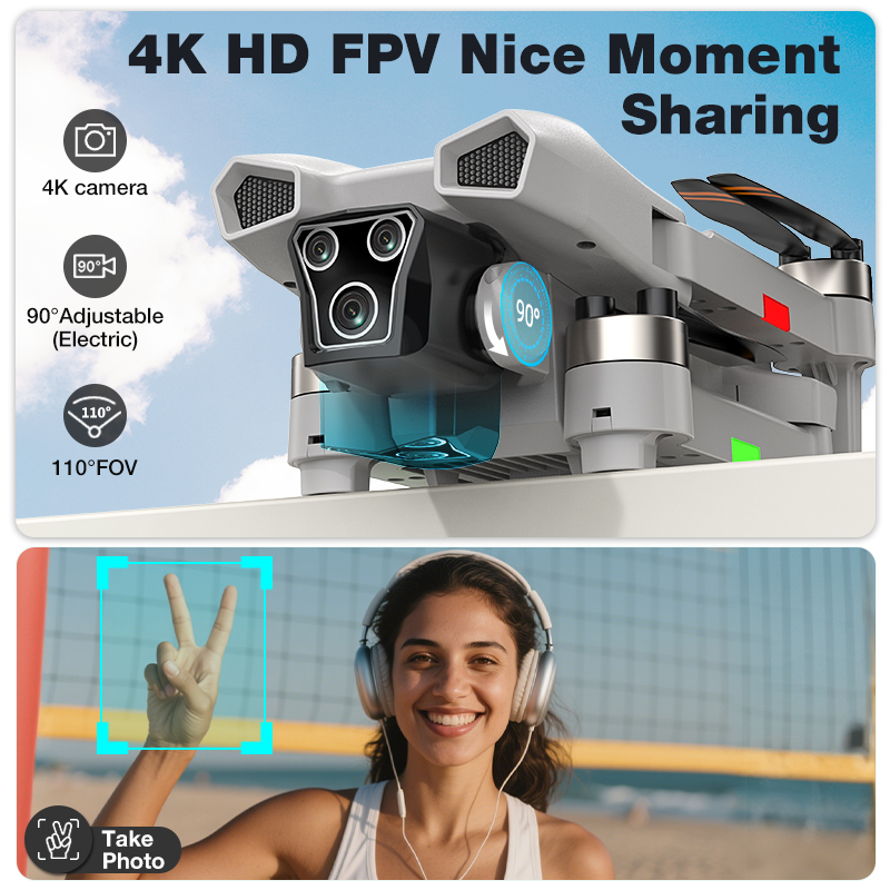 NOUVEAU Drone L017 Pro Brushle - Drone Camera With Gimbal avis et prix