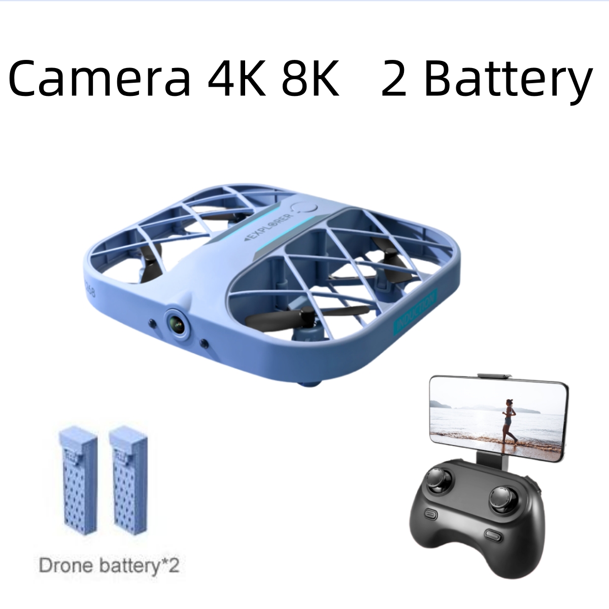 Drone RC JJRC H107 FPV avec 2  - Drone Camera Night Vision avis et prix